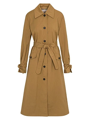 Cotton-Blend Trench Coat