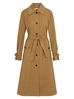 Cotton-Blend Trench Coat