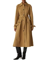 Cotton-Blend Trench Coat
