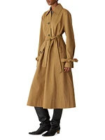 Cotton-Blend Trench Coat