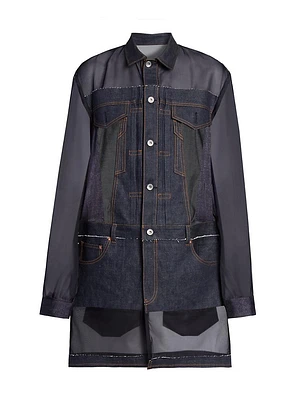 Denim Mix Shirtdress