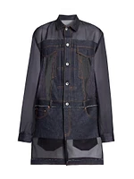 Denim Mix Shirtdress