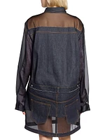 Denim Mix Shirtdress