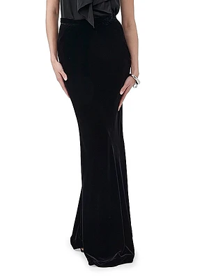 Rabina Velvet Maxi Skirt