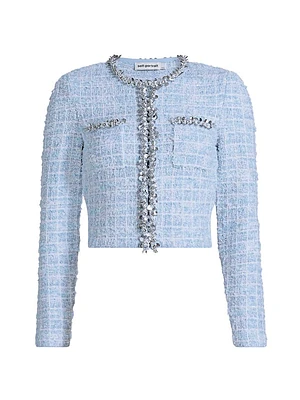Check Knit Lady Jacket