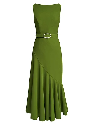 Gianna Stretch-Crêpe Midi-Dress