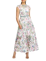 Delilah Floral Lace Maxi-Dress