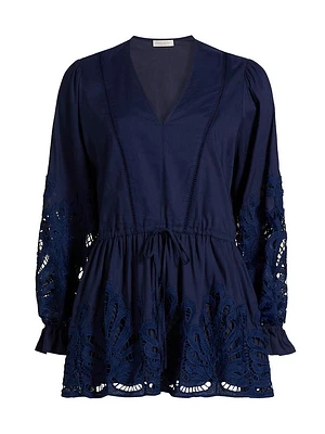 Ingrid Guipure Lace Minidress