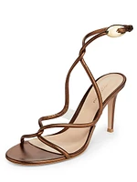 Mamba 85MM Metallic Leather Sandals