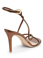 Mamba 85MM Metallic Leather Sandals