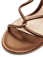 Mamba 85MM Metallic Leather Sandals