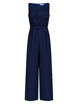 Liza Lace Sleeveless Jumpsuit