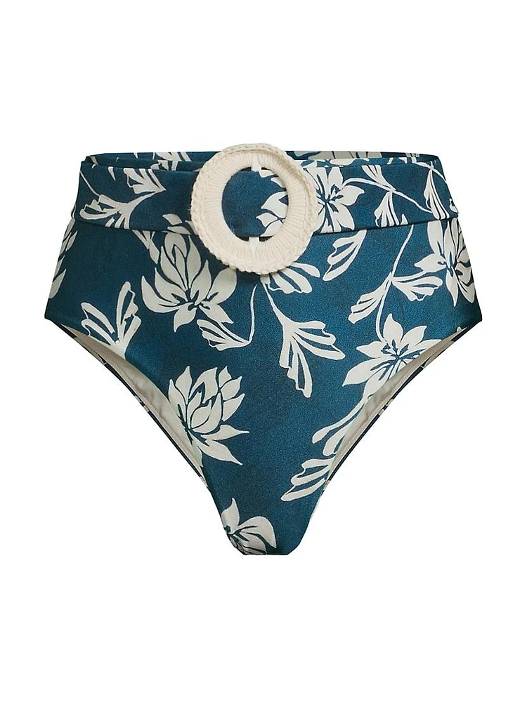 Artichoke High-Waisted Bikini Bottom