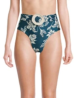 Artichoke High-Waisted Bikini Bottom