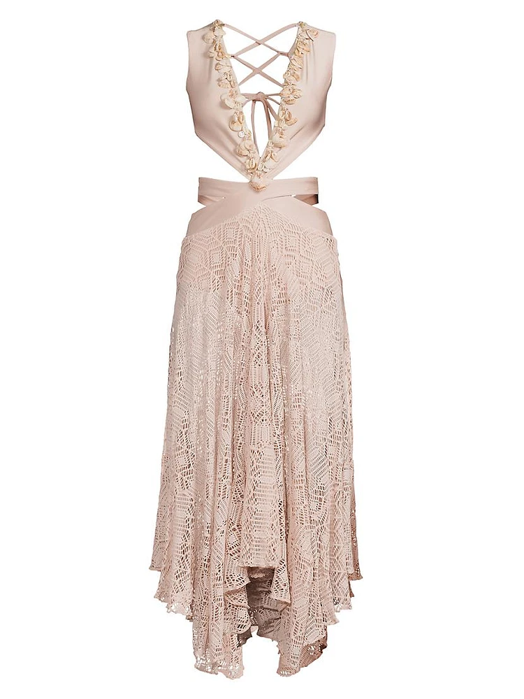 Seashell Plunge Beach Dress