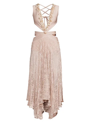 Seashell Plunge Beach Dress