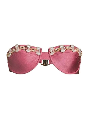 Seashell Strapless Bikini Top