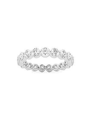 14K Gold & Floating Natural Diamond Eternity Band/2.00-4.00 TCW