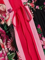 Floral V-Neck Kaftan Dress
