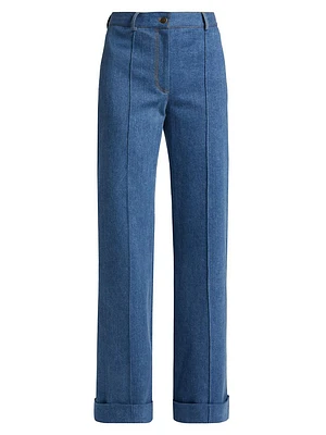 Deeda Stone Wash Denim Pants