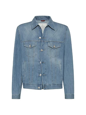 Lightweight Old Denim Four Pocket Jacket
