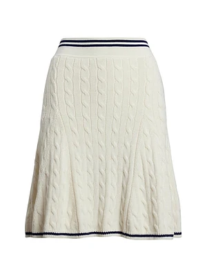Cotton-Blend Sweater Skirt