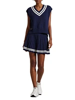 Cotton-Blend Sleeveless Sweater