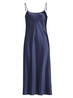 Scoopneck Slip Midi-Dress