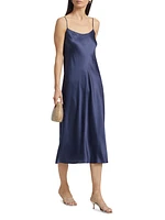 Scoopneck Slip Midi-Dress