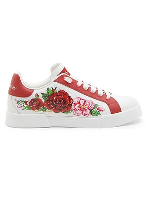 Roses Leather Sneakers