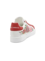 Roses Leather Sneakers