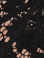 Fine Lace Midi-Dress
