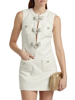 Bouclé Bow Minidress