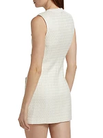 Bouclé Bow Minidress