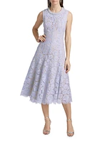 Pearl Lace Midi-Dress