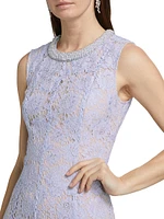 Pearl Lace Midi-Dress