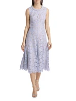 Pearl Lace Midi-Dress