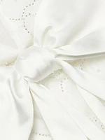 Embellished Tulle & Satin Bow Minidress