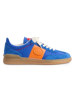 Upvillage Low Top Sneakers Crust Leather and Nylon