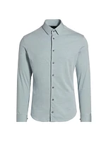 Jersey Button-Front Shirt