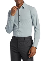 Jersey Button-Front Shirt
