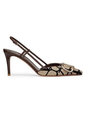 VLogo Signature Slingback Pumps 80MM