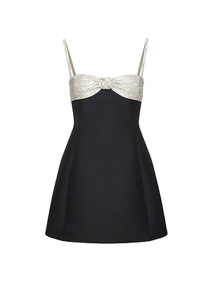 Embroidered Crepe Couture Dress