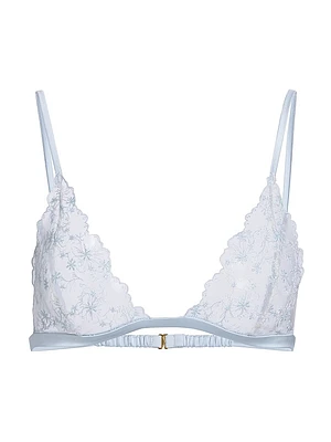 Mathilde Embroidered Soft Triangle Bra