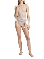 Mathilde Embroidered Soft Triangle Bra