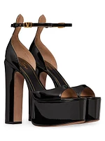 Tan-Go 155MM Patent Leather Platform Sandals