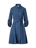 Denim Mini Shirtdress
