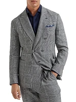 Prince of Wales One and a Half Breasted Deconstructed Blazer