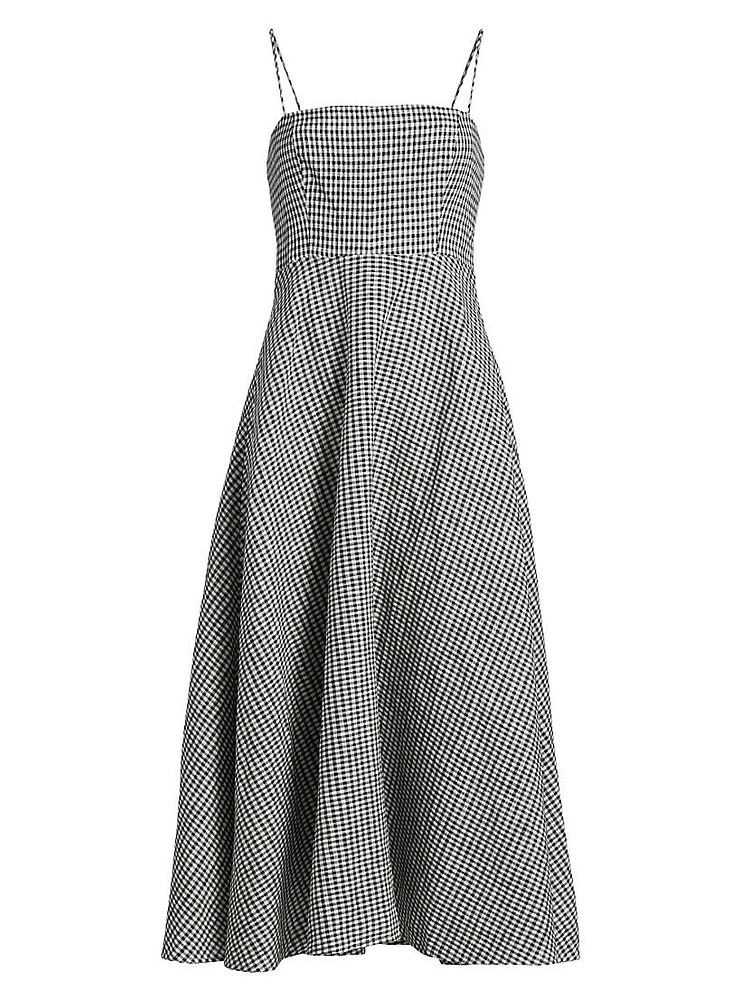 Monette Linen Midi-Dress
