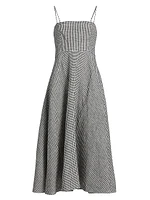 Monette Linen Midi-Dress
